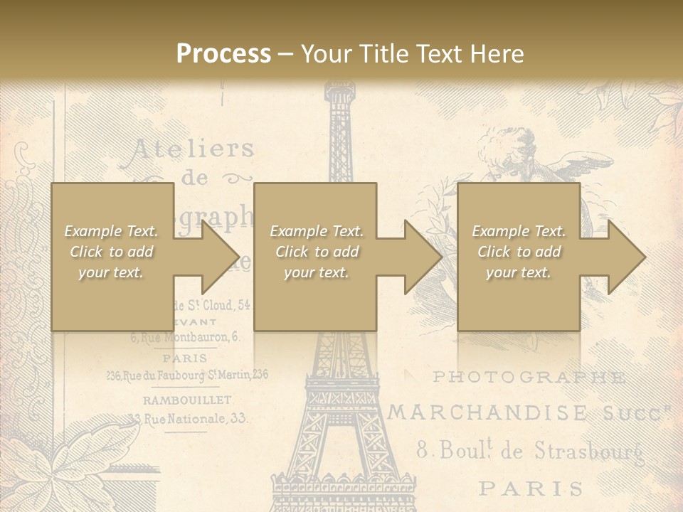 Fran Decoratif Vieux PowerPoint Template