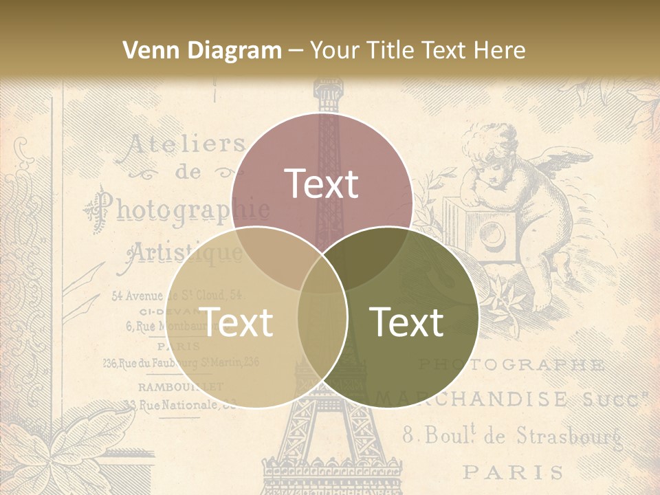 Fran Decoratif Vieux PowerPoint Template