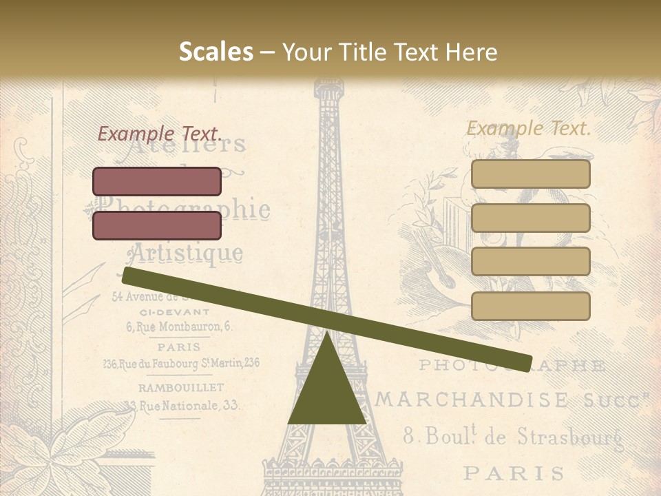 Fran Decoratif Vieux PowerPoint Template