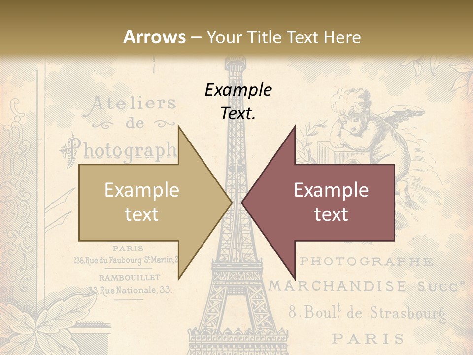 Fran Decoratif Vieux PowerPoint Template