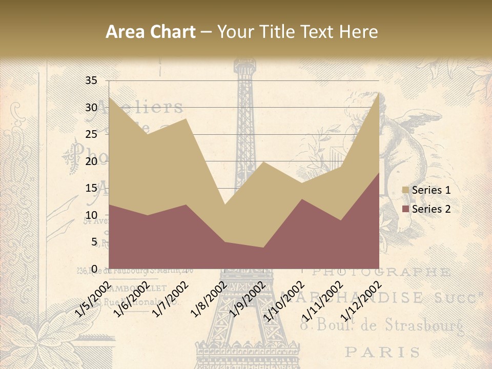 Fran Decoratif Vieux PowerPoint Template