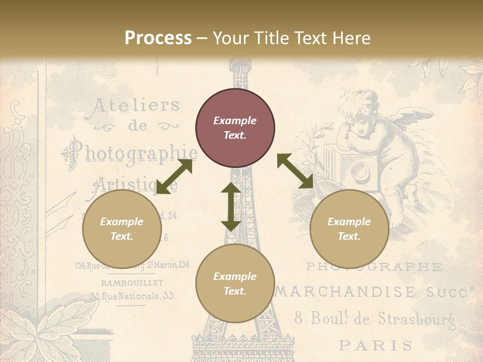 Fran Decoratif Vieux PowerPoint Template