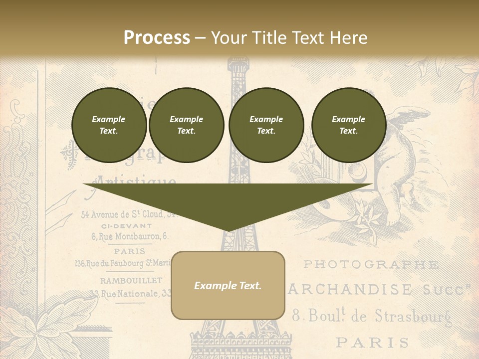 Fran Decoratif Vieux PowerPoint Template