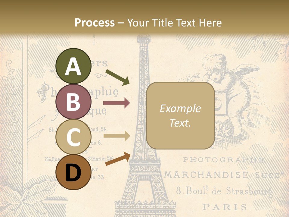 Fran Decoratif Vieux PowerPoint Template