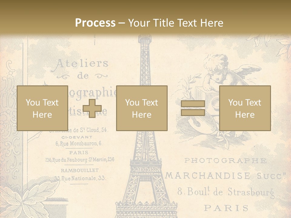 Fran Decoratif Vieux PowerPoint Template