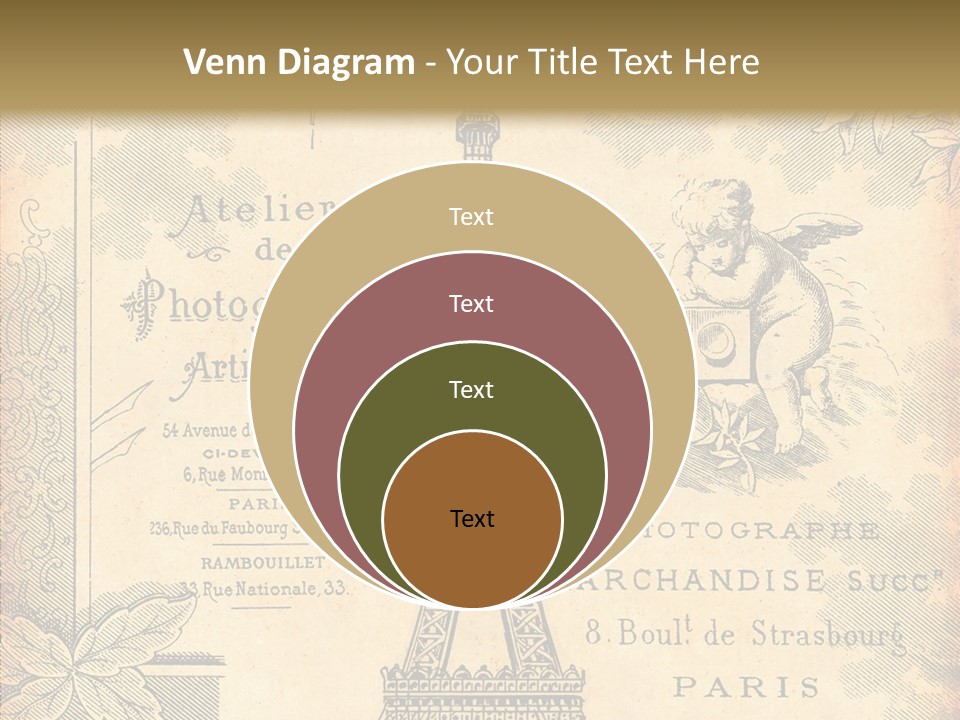 Fran Decoratif Vieux PowerPoint Template