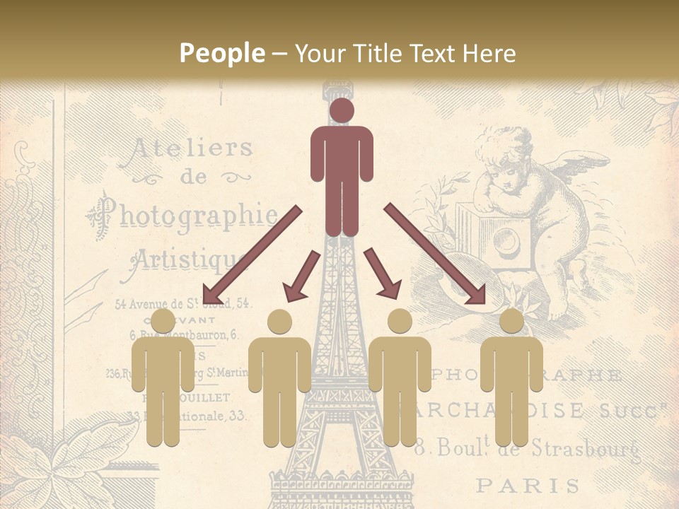 Fran Decoratif Vieux PowerPoint Template