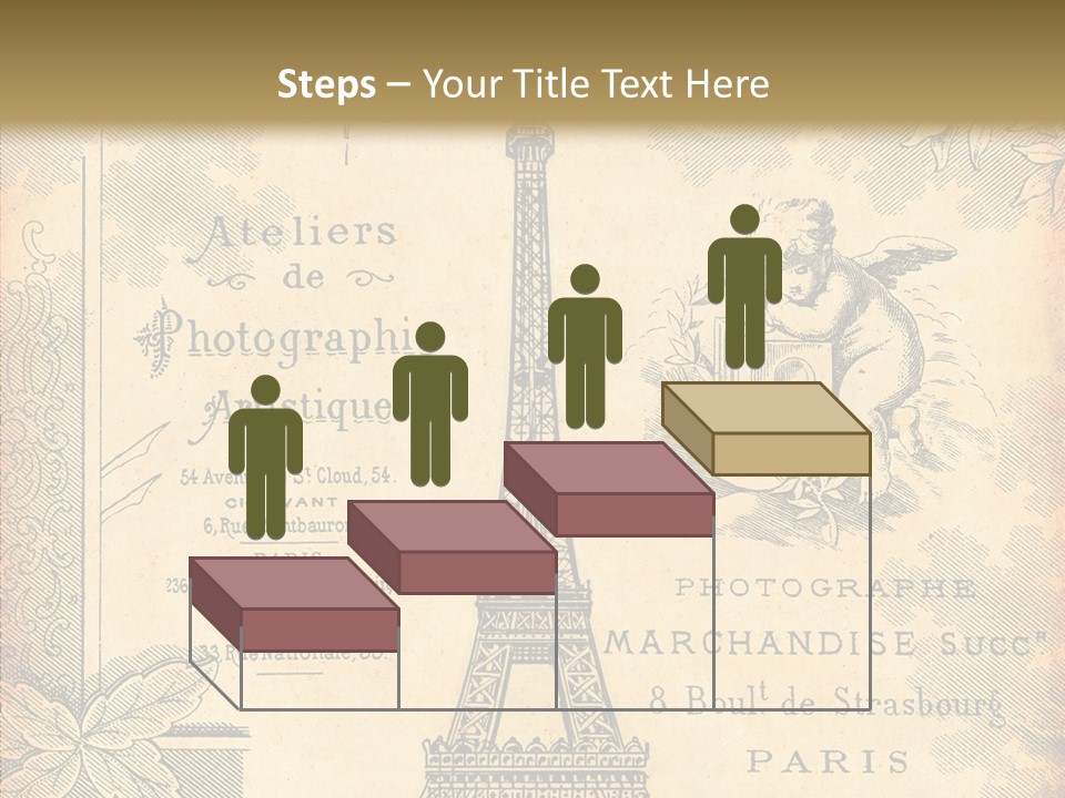 Fran Decoratif Vieux PowerPoint Template