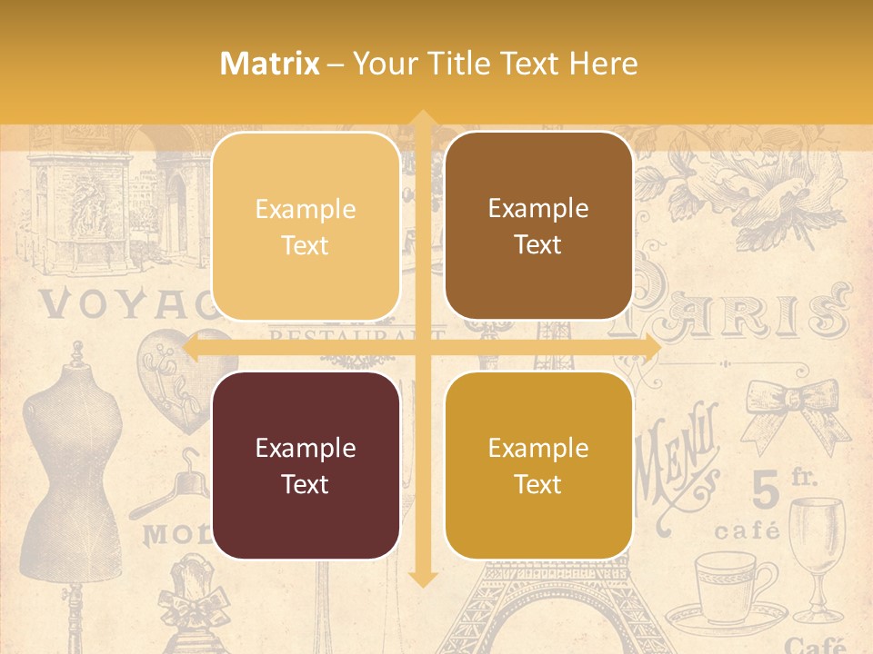 Affiche Grunge Mots PowerPoint Template