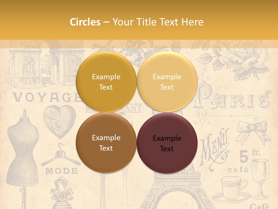 Affiche Grunge Mots PowerPoint Template