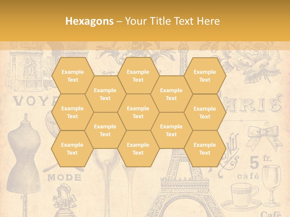 Affiche Grunge Mots PowerPoint Template