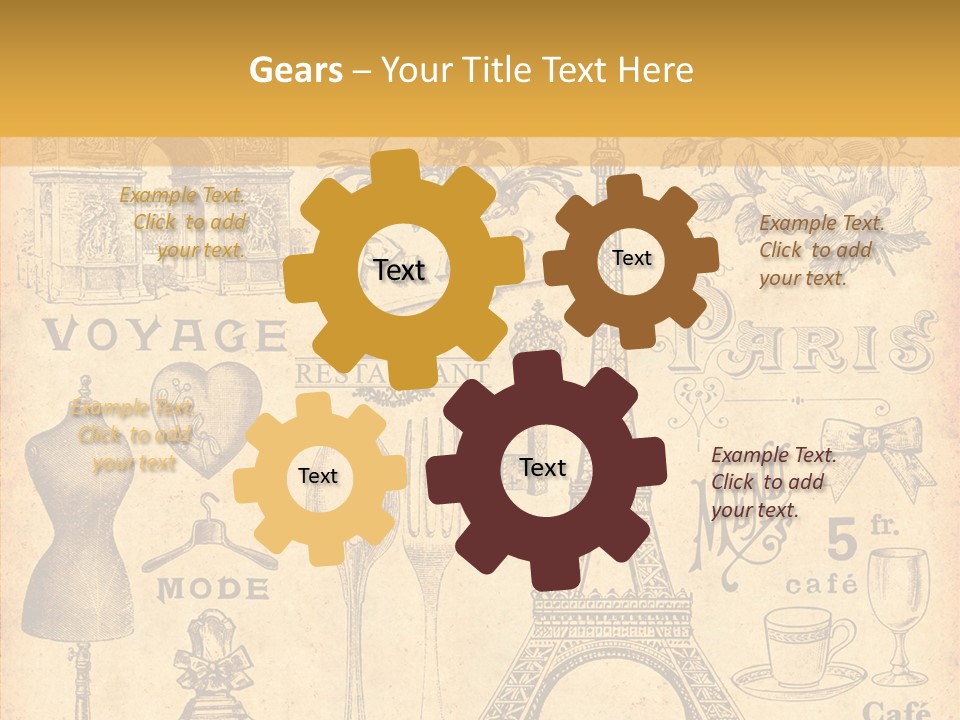 Affiche Grunge Mots PowerPoint Template