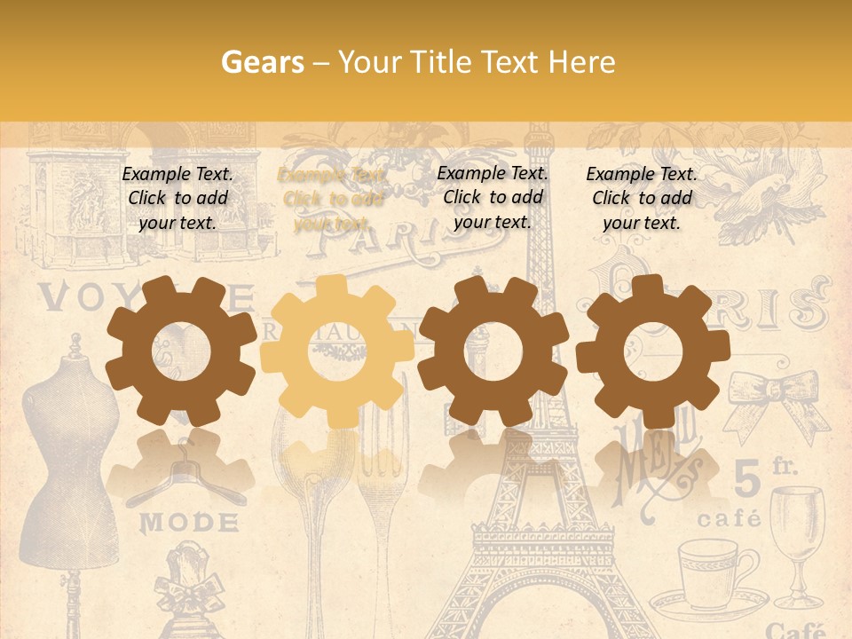 Affiche Grunge Mots PowerPoint Template