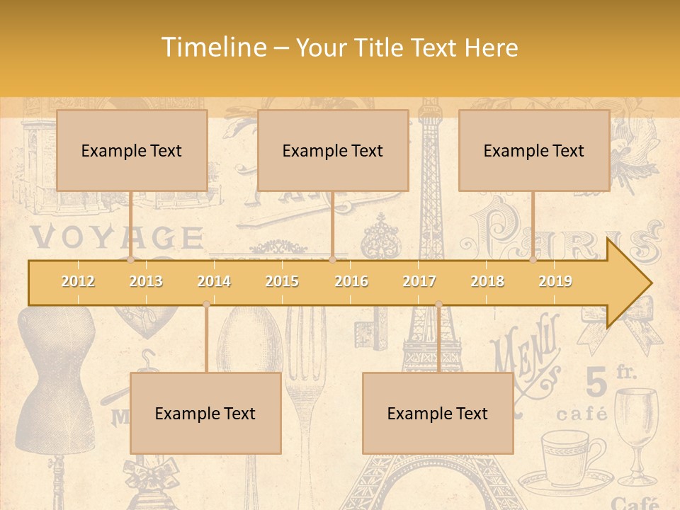 Affiche Grunge Mots PowerPoint Template