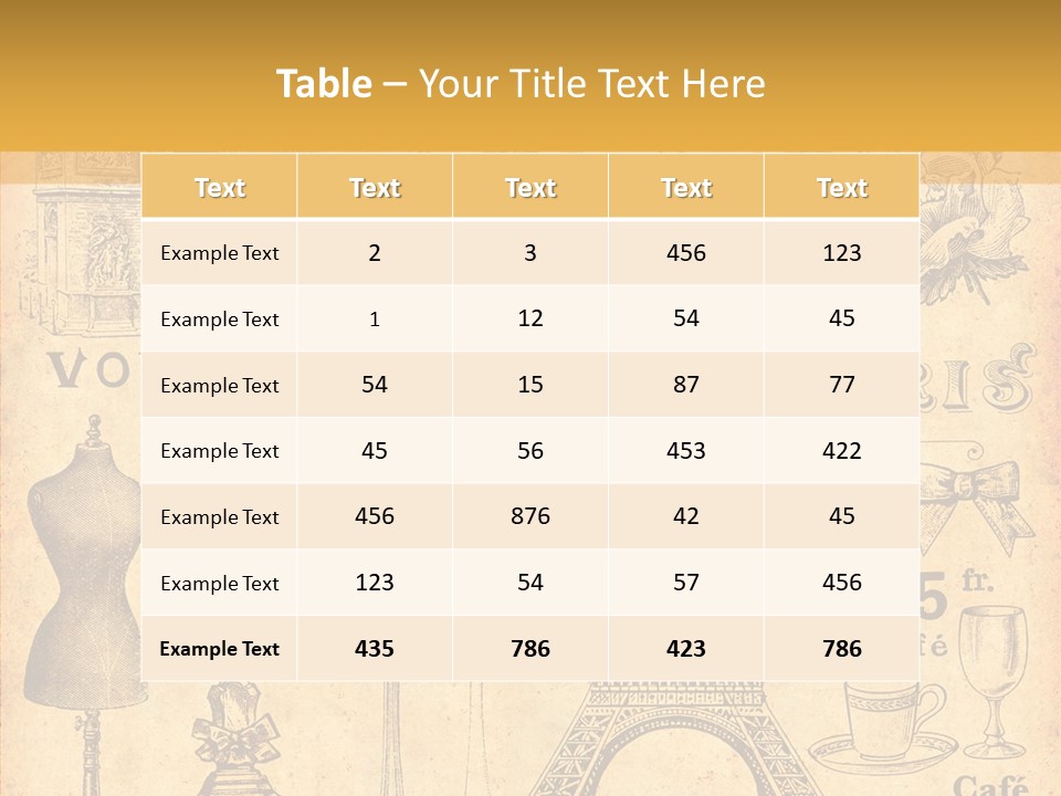 Affiche Grunge Mots PowerPoint Template
