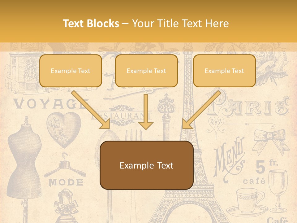 Affiche Grunge Mots PowerPoint Template