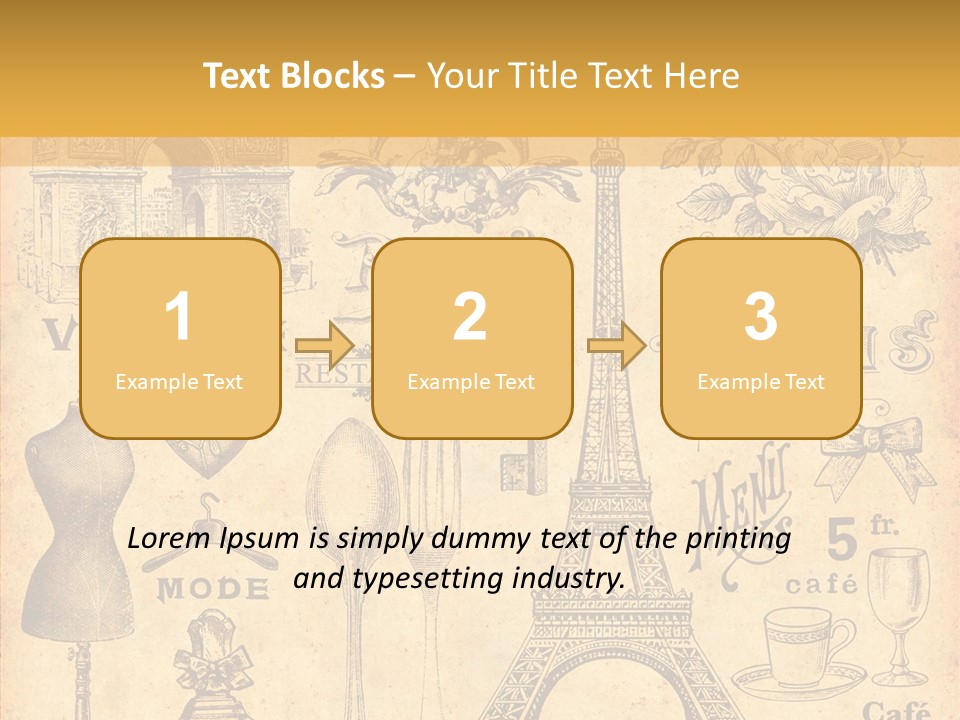 Affiche Grunge Mots PowerPoint Template