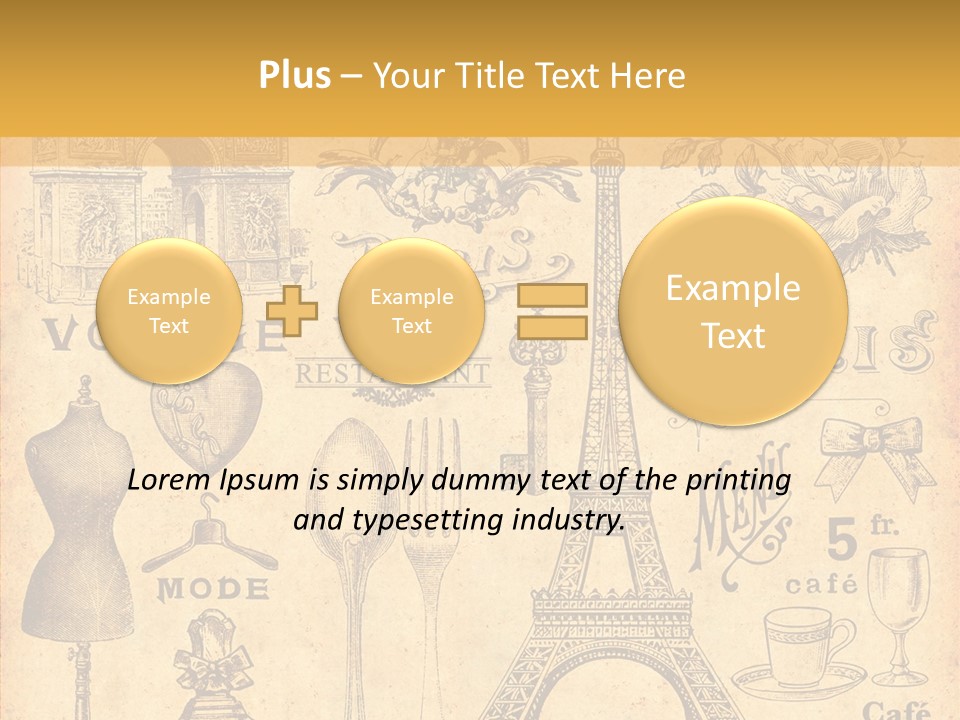 Affiche Grunge Mots PowerPoint Template