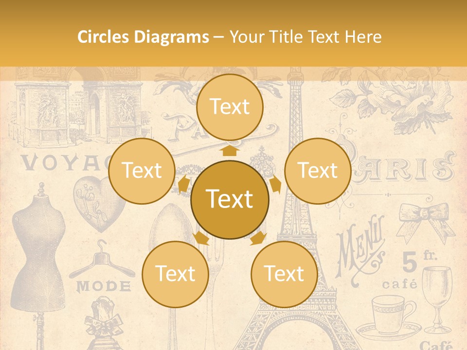 Affiche Grunge Mots PowerPoint Template