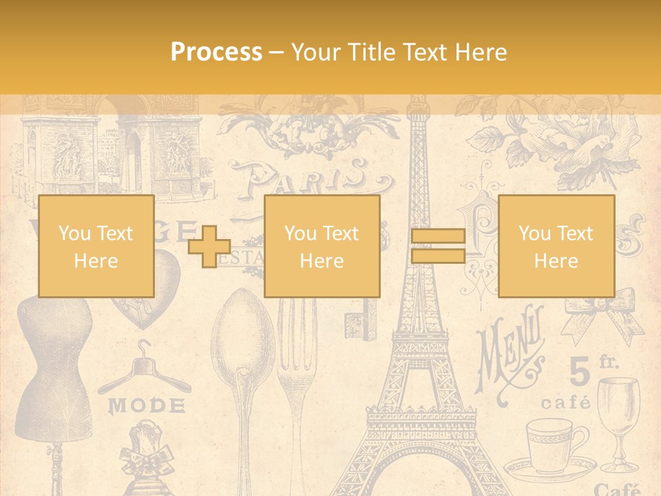 Affiche Grunge Mots PowerPoint Template