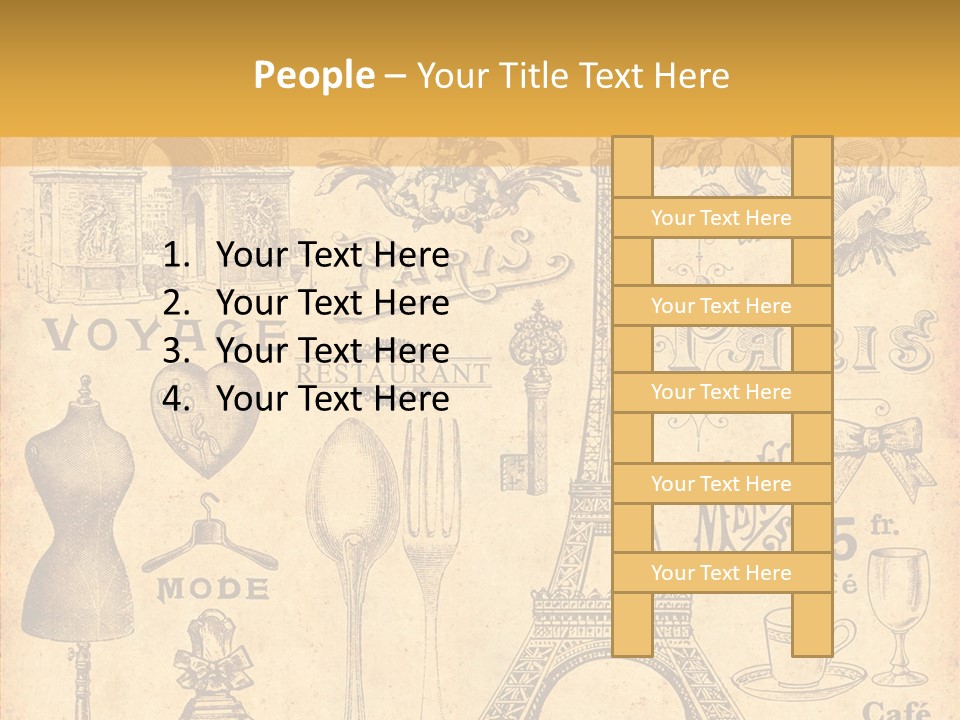 Affiche Grunge Mots PowerPoint Template