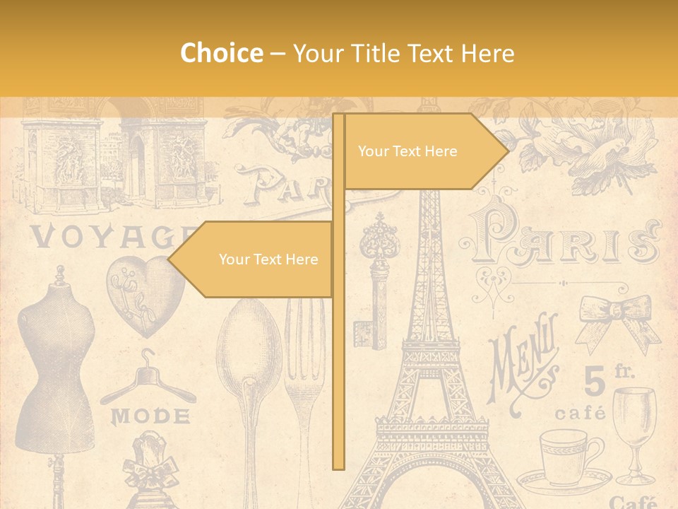 Affiche Grunge Mots PowerPoint Template
