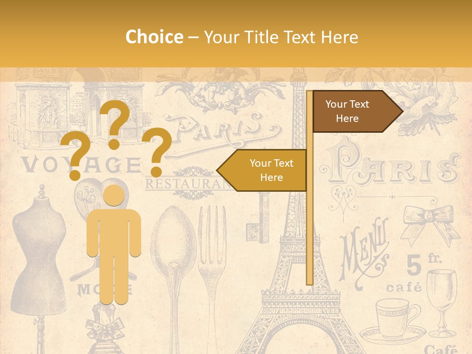 Affiche Grunge Mots PowerPoint Template