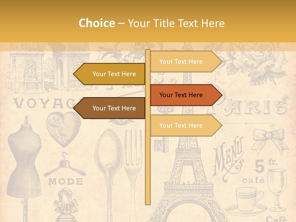 Affiche Grunge Mots PowerPoint Template
