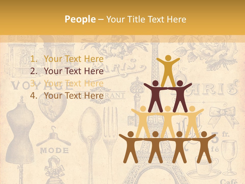 Affiche Grunge Mots PowerPoint Template