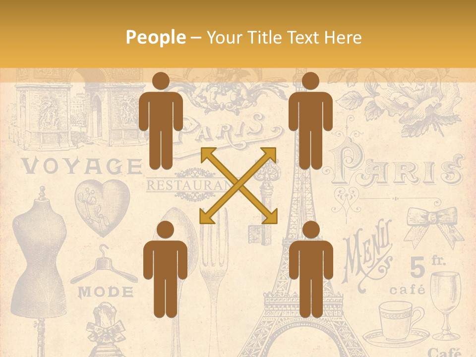 Affiche Grunge Mots PowerPoint Template