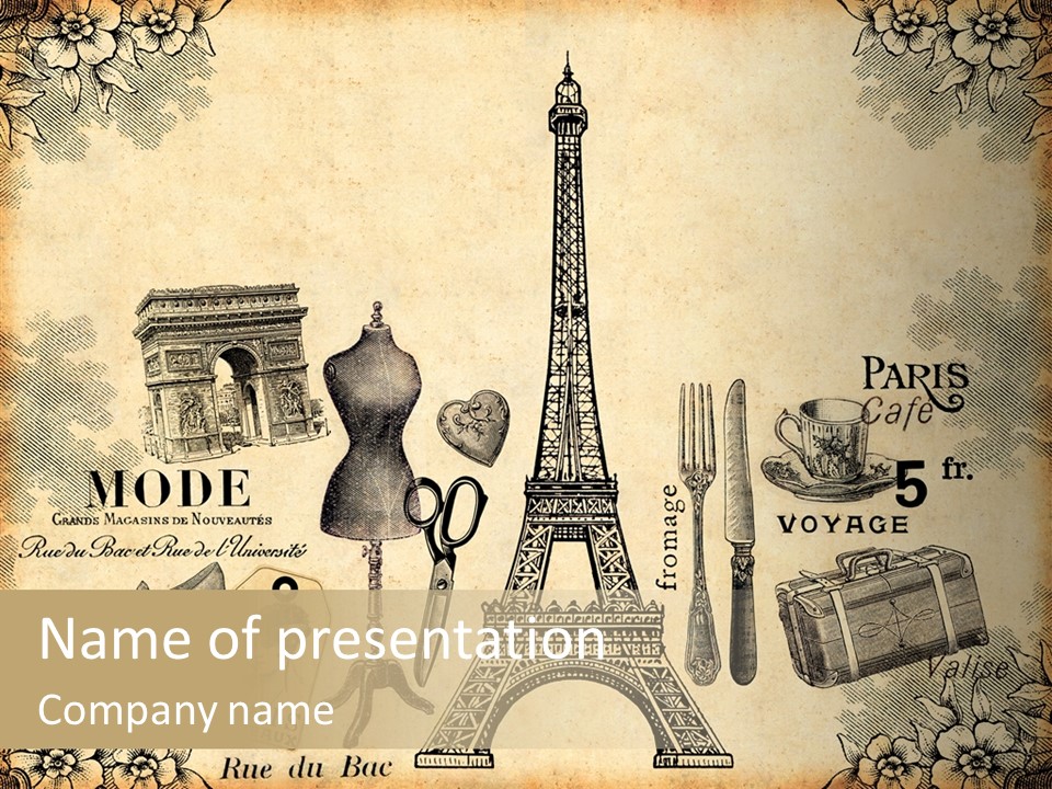 Victorian France Retro PowerPoint Template