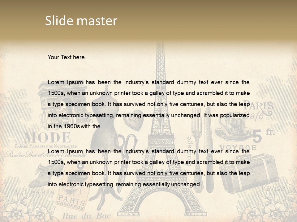 Victorian France Retro PowerPoint Template