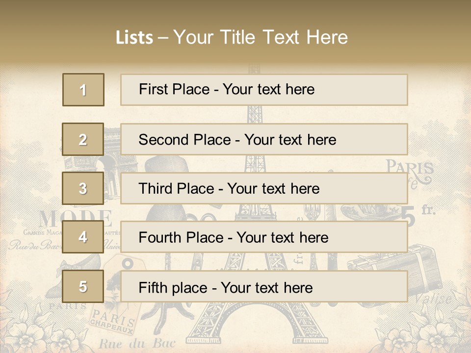 Victorian France Retro PowerPoint Template