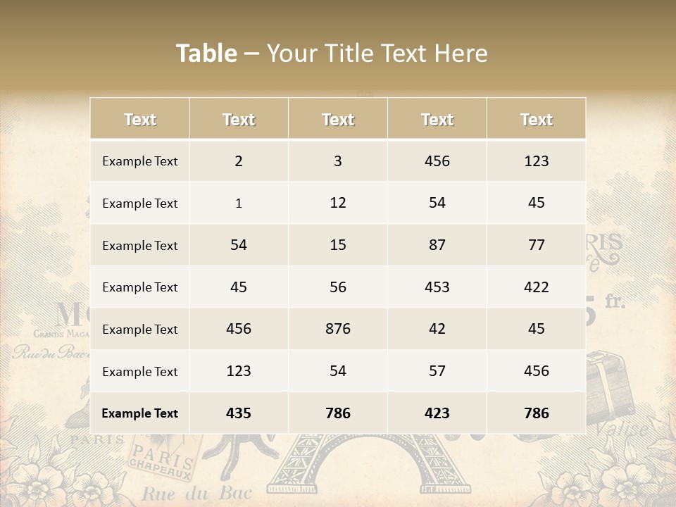 Victorian France Retro PowerPoint Template