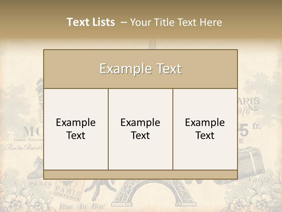 Victorian France Retro PowerPoint Template