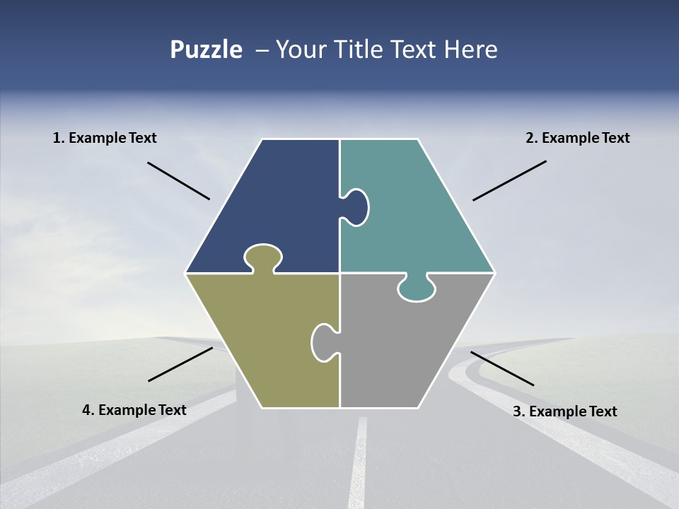 Crossroad Challenge Debt PowerPoint Template