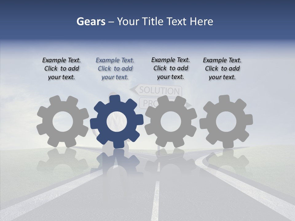 Crossroad Challenge Debt PowerPoint Template