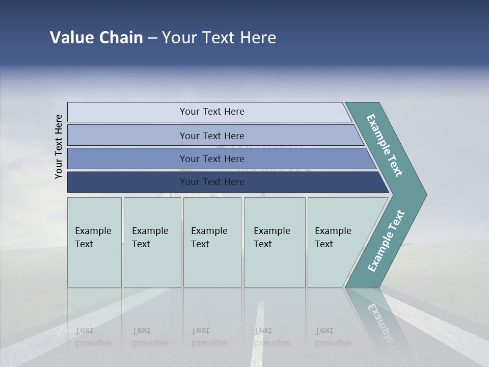 Crossroad Challenge Debt PowerPoint Template