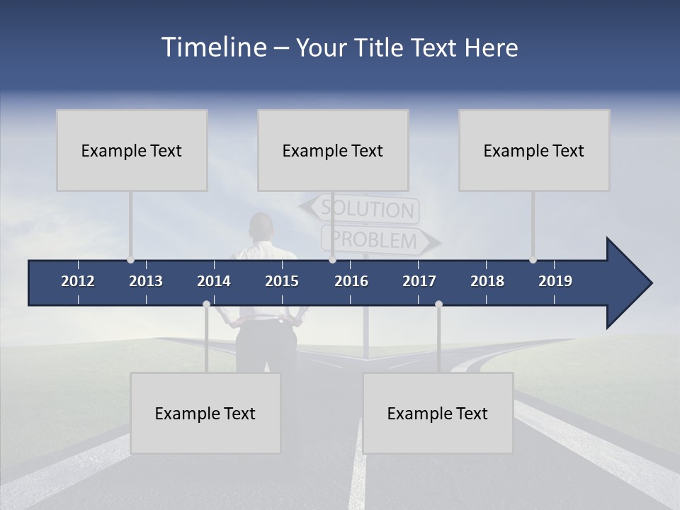 Crossroad Challenge Debt PowerPoint Template