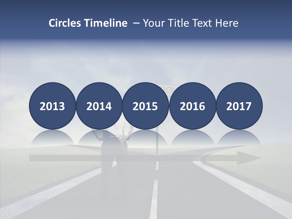 Crossroad Challenge Debt PowerPoint Template