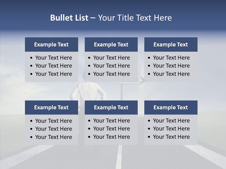 Crossroad Challenge Debt PowerPoint Template