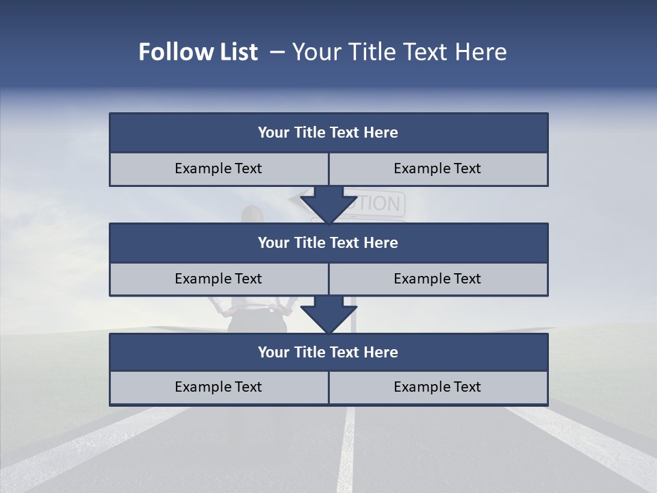 Crossroad Challenge Debt PowerPoint Template