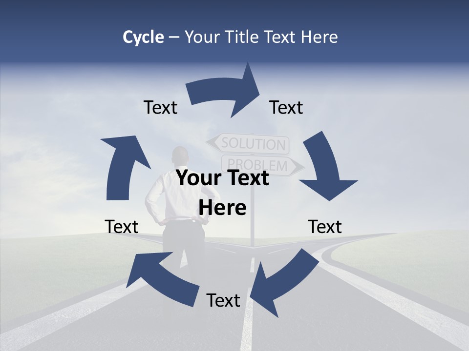 Crossroad Challenge Debt PowerPoint Template