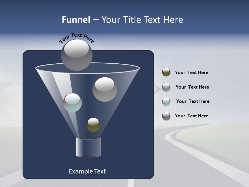 Crossroad Challenge Debt PowerPoint Template