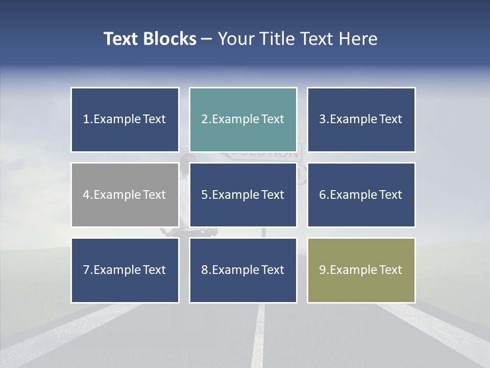 Crossroad Challenge Debt PowerPoint Template