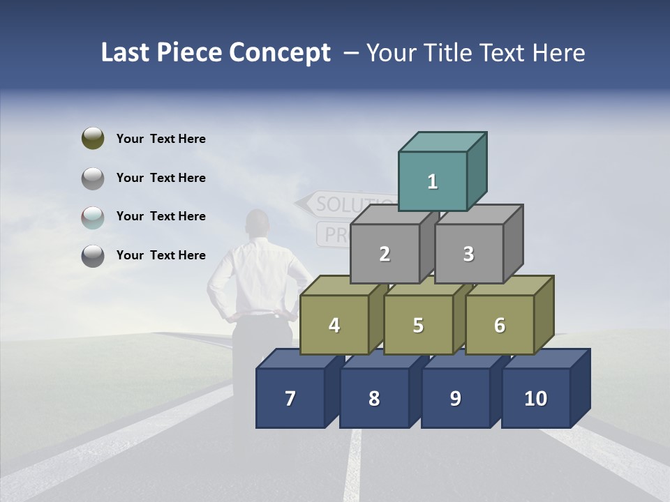 Crossroad Challenge Debt PowerPoint Template