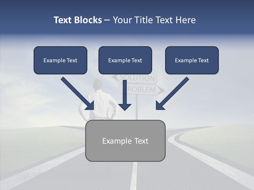 Crossroad Challenge Debt PowerPoint Template