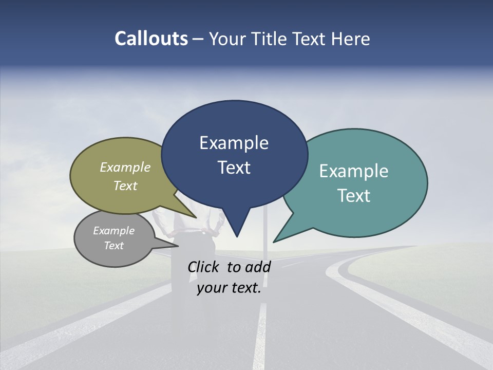 Crossroad Challenge Debt PowerPoint Template