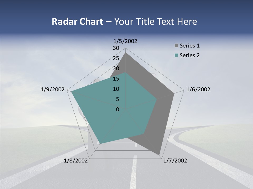 Crossroad Challenge Debt PowerPoint Template