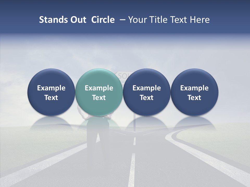 Crossroad Challenge Debt PowerPoint Template